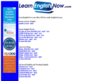 Tablet Screenshot of learnenglishnow.com